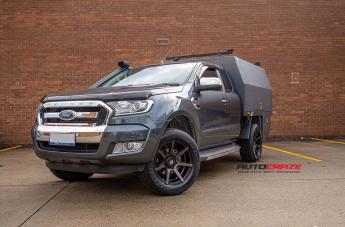 FORD RANGER AVALANCHE MACHINED FACE MATTE BLACK DARK TINT